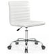 Smugdesk Chaise de Bureau Ergonomique Pivotante Sans Bras pour le Bureau et la Maison, Blanc – image 1 sur 9