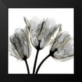 thumbnail image 2 of Koetsier, Albert 20x20 Black Modern Framed Museum Art Print Titled - Gold Embellished Tulips 3, 2 of 5