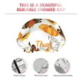 thumbnail image 5 of Kll Happy Thanksgiving Day Pattern Shower Cap & Bath Cap For Women,Reversible Oversized Waterproof Shower Caps For All Hair Lengths,Elastic Reusable Bathing Hair Cap, 5 of 9