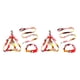 thumbnail image 1 of Billuyoard 3 Unids/Kit Correa Aleación De Zinc Arnés Ajustable Reutilizable Lavable Casa Animal Accesorios Rojo S 1x120cm Rojo S,1x120cm 2piezas, 1 of 6