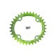thumbnail image 2 of Greeniant Bicicleta 38T Oval estrecho ancho 104BCD bicicleta de montaña placa de bielas bicicleta rueda de cadena ciclismo platos y bielas placa Ciclismo verde 38T Greeniant OD3200-22B, 2 of 6