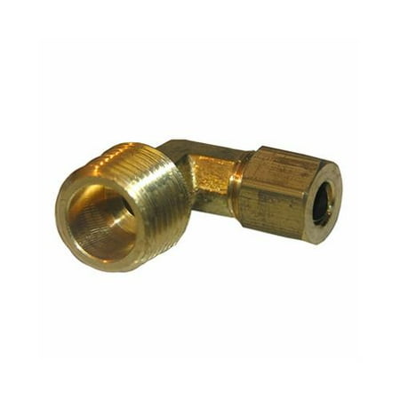 Int Elbow - LARSEN SUPPLY CO. INC. 17-6913 1/4CMPx3/8MPT Brass Elbow