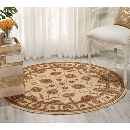 Nourison Modesto Ivory Area Rug 7 10 Round 7 10 Round Walmart Com