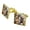 Gold, variant on Dogs Lab Retriever Dachshund Poodle Pattern Square Cufflink Set - Silver or Gold