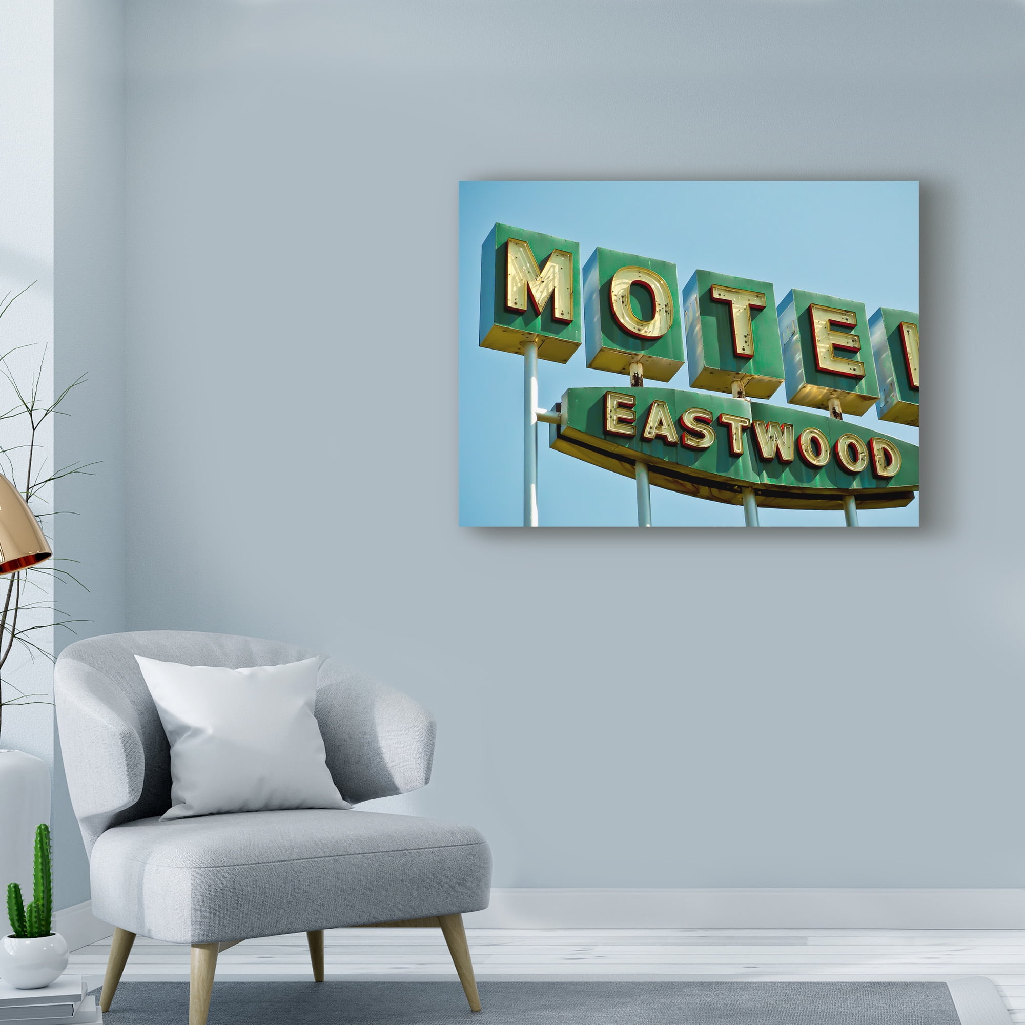 Trademark Fine Art 'Vintage Motel III' Canvas Art by Recapturist