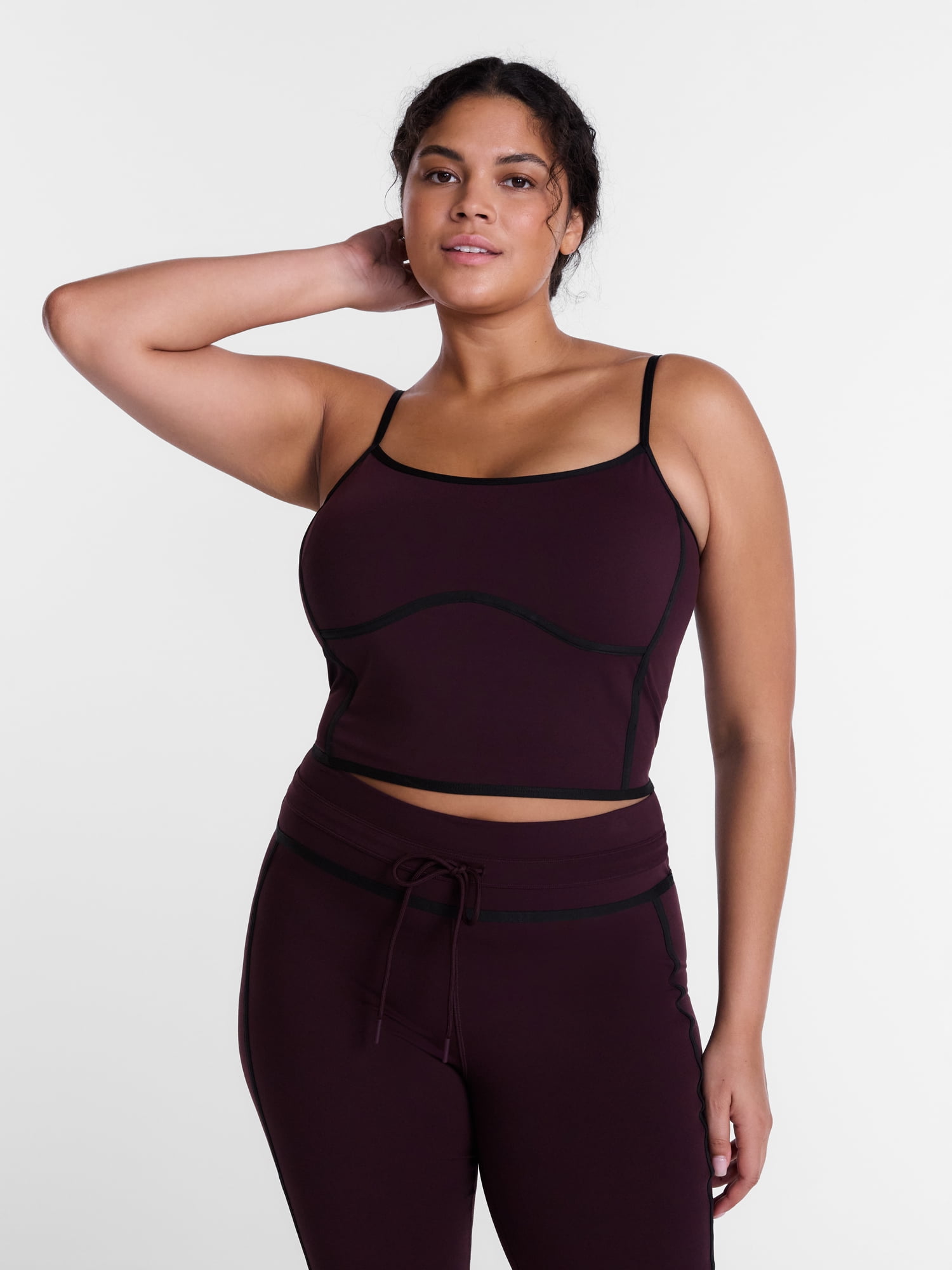 Avi Women's SoftSculpt Tipped Tank Bra, Sizes XS-XXL