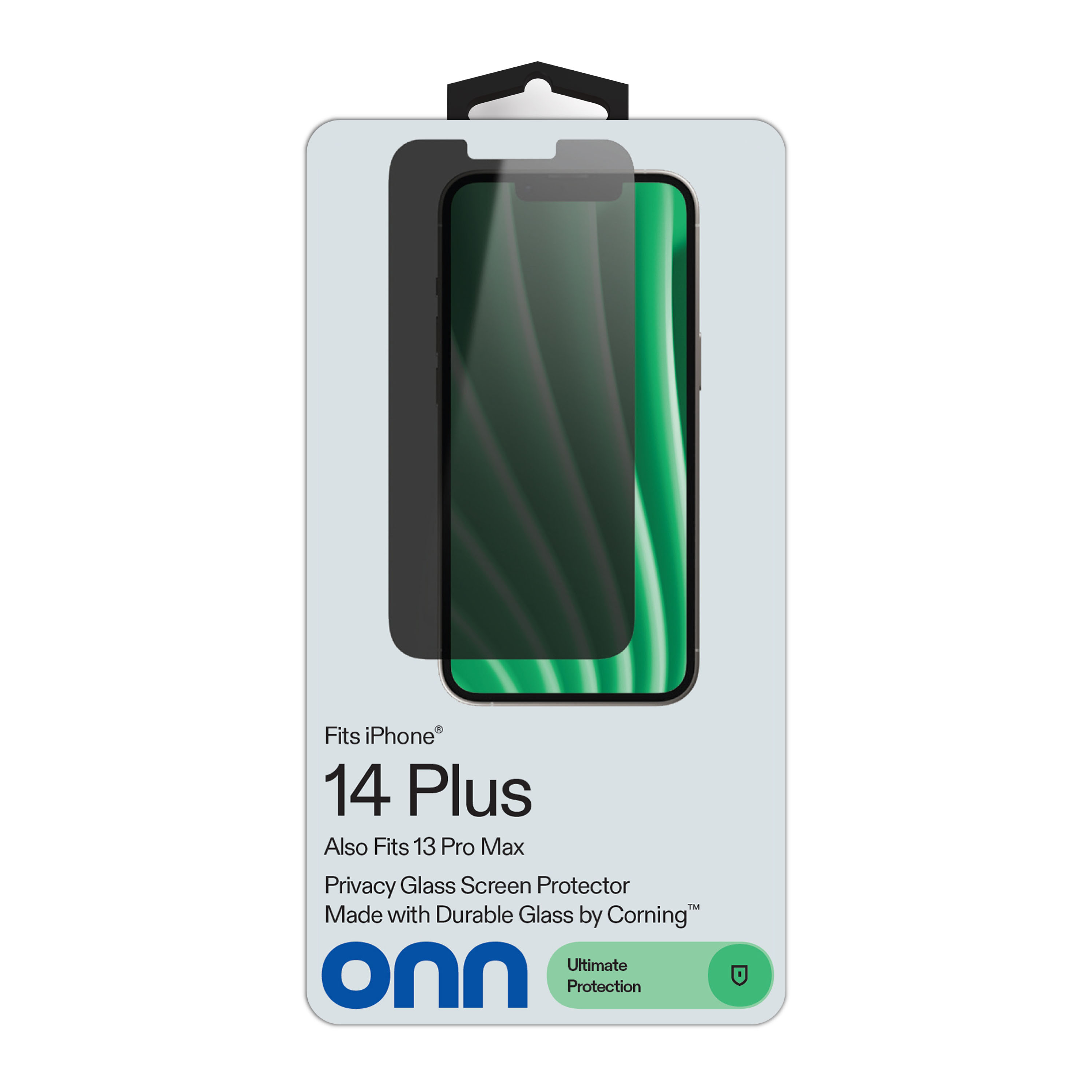onn Privacy Glass Screen Protector for iPhone 14 Plus/13 Pro Max photo 2