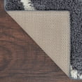 thumbnail image 6 of Mainstays Diamond Plush Contemporary Gray Shag Indoor Area Rug, 3'x4'8", 6 of 7