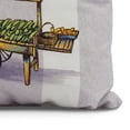 thumbnail image 2 of Simply Daisy, 20" x 20" Veggie Cart Outdoor Pillow, Light Purple, 2 of 2
