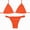 A21-Orange, variant on Women's Bikini Sets Two Piece Swimsuit High Waisted V Neck Twist Front Adjustable Spaghetti Straps Bathing Suit（Hot Pink,M)