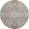 thumbnail image 2 of Addison Rugs Mayfield Premium Machine Washable Traditional Oriental Taupe Round Rug, 8' x 8', 2 of 5
