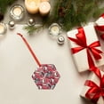 thumbnail image 6 of Naloa Rooster Head Acrylic Santa Tree Decorations Christmas Hanging Pendant for Christmas Winter New Year Party Hanging Decorations-Hexagon, 6 of 7