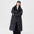 thumbnail image 5 of Nuevas parkas largas acolchadas de algodón de color a juego de invierno con capucha gruesa y larga para parejas, parkas sueltas extendidas, 5 of 5