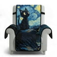thumbnail image 6 of TSOVTHRID Black Cat Starry Night Print Recliner Chair Covers Recliner Slipcover Non-Slip Dog Chair Cover Washable Lazy Boy Recliner Cover Furniture Protector with Elastic Strap, 6 of 7