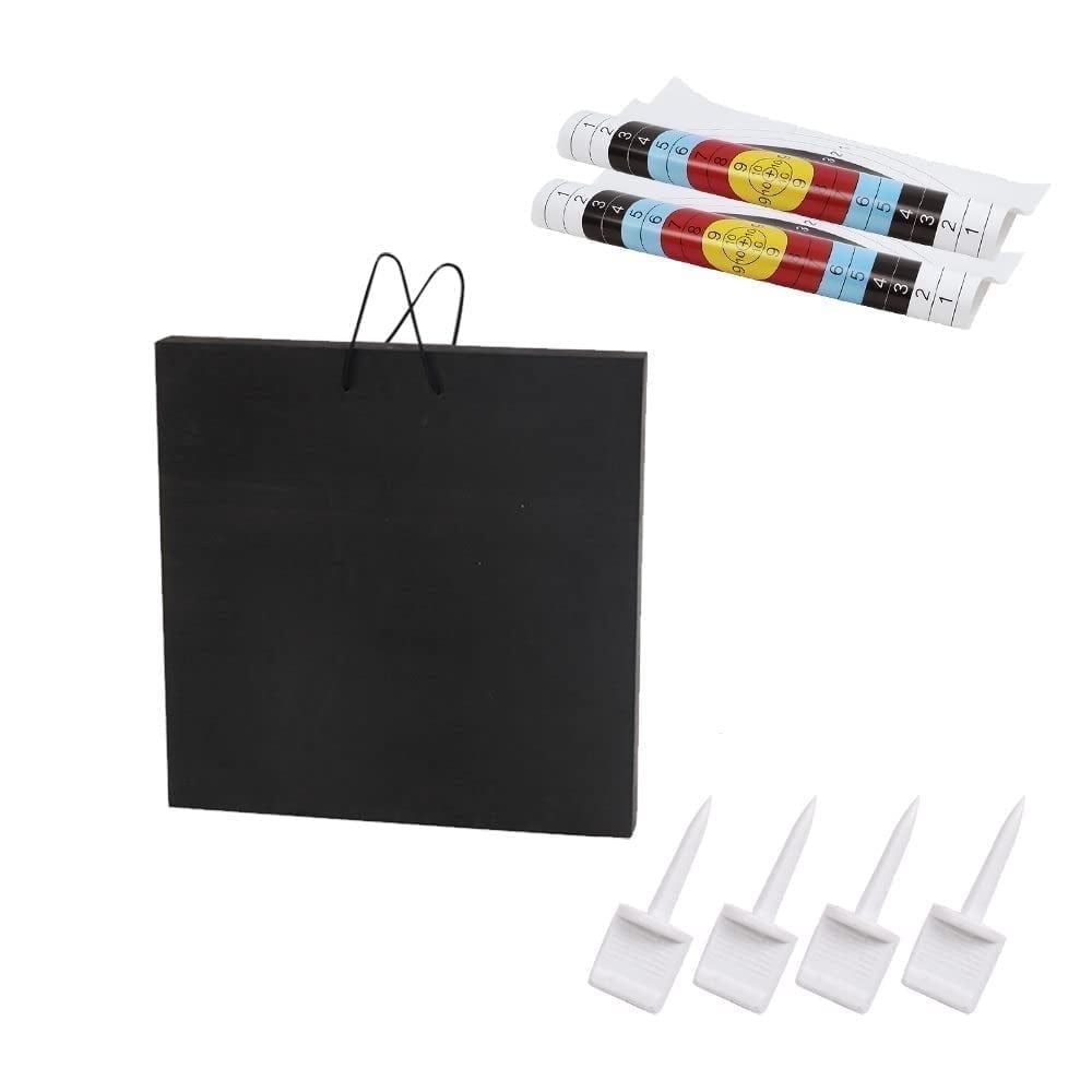 DIYMAG EVA Archery Target with Target Paper and Pin Easy Arrow Removal Bow Archery Target for Compound Bow Target (50 x 50cm / 19.7 x 19.7in)