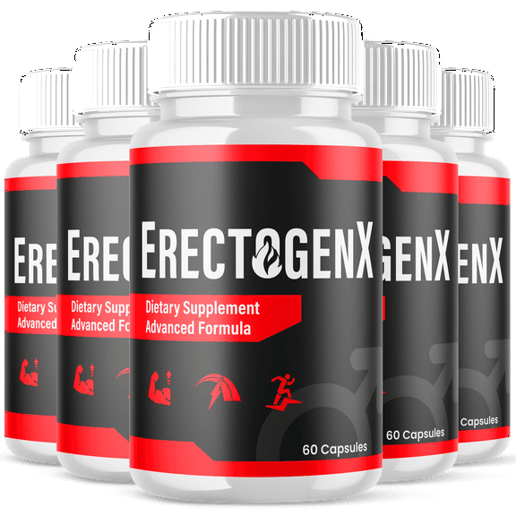 ErectogenX Advanced Formula Pills All Natural Vitamin Supplement Erectogen X 300 Capsules