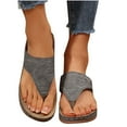 thumbnail image 4 of Viluyesy Womens Flip Flops Sandals, Slip-On Arch Support Soft Sole Casual Outdoor Slippers Gray, 4 of 9