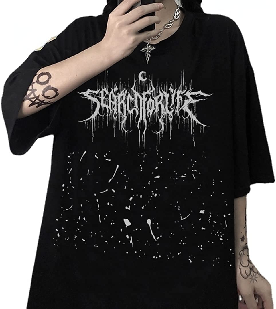 DanceeMangoos Goth Shirt Alt Shirts Goth Clothing for Teen Girls Gothic Shirts Alternative