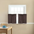 thumbnail image 2 of Mainstays Geometric Jacquard 3-piece Kitchen Curtains, 2 of 4