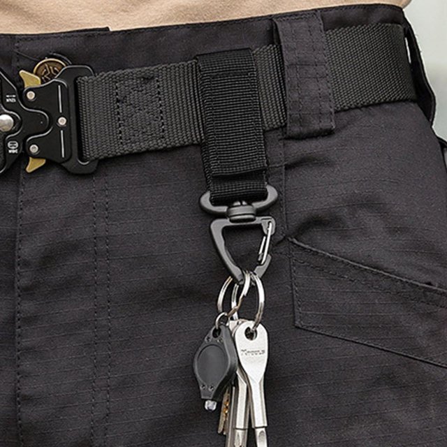 Mochila triangular Hebilla colgante Rotación de 360 grados Gancho en forma de D (Negro) Ndcxsfigh Para Estrenar