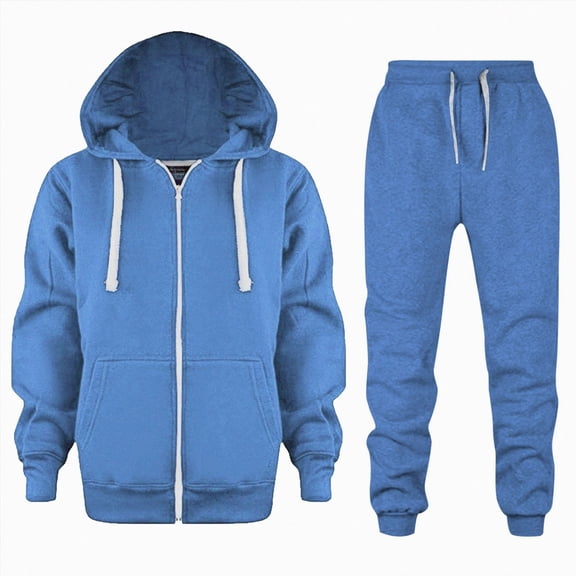 5-6 Years Toddler Boy Girl Long Sleeve Pullover Sweatshirt Jogger Pants Set Infant Winter Clothes 6-12 Months 12-24 Months 2T 3T 4T 5T 6T 7T 8T 9T Children Back-To-School,Blue