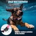 thumbnail image 2 of Collar para perro LED con soporte para AirTag ZOWPET impermeable rosa XL, 2 of 7