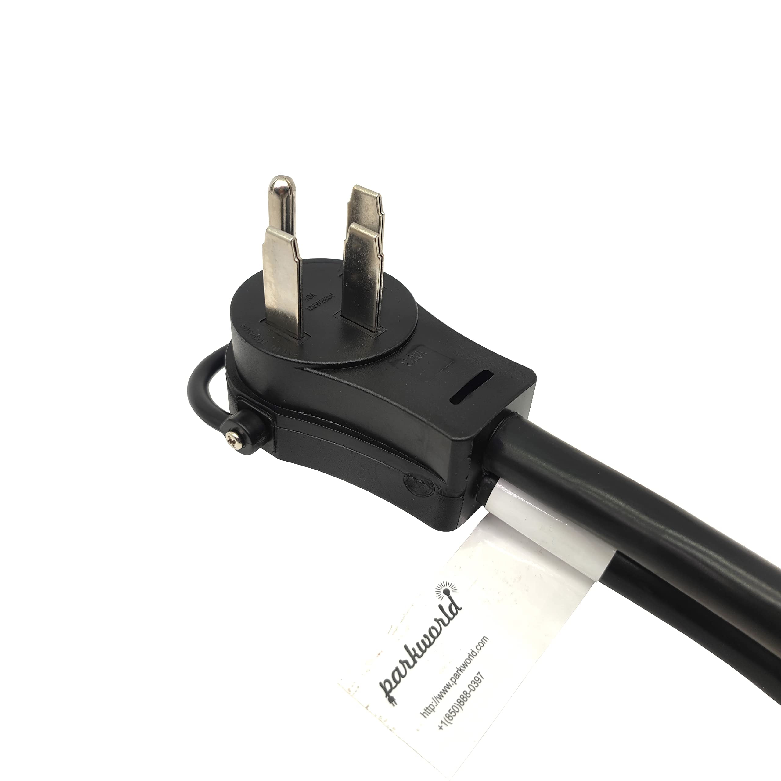 Parkworld 63876 NEMA 14-50P to L5-30R Dual Socket Splitter Cord, RV 50 AMP 4-Prong 14-50 Male Plug to NEMA (2) L5-30 Female Twist Lock Receptacle 125V 18 inches