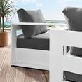 thumbnail image 5 of Modway Tahoe Ensemble de Patio en Aluminium 2 Pcs, Blanc Charbon, 5 of 5
