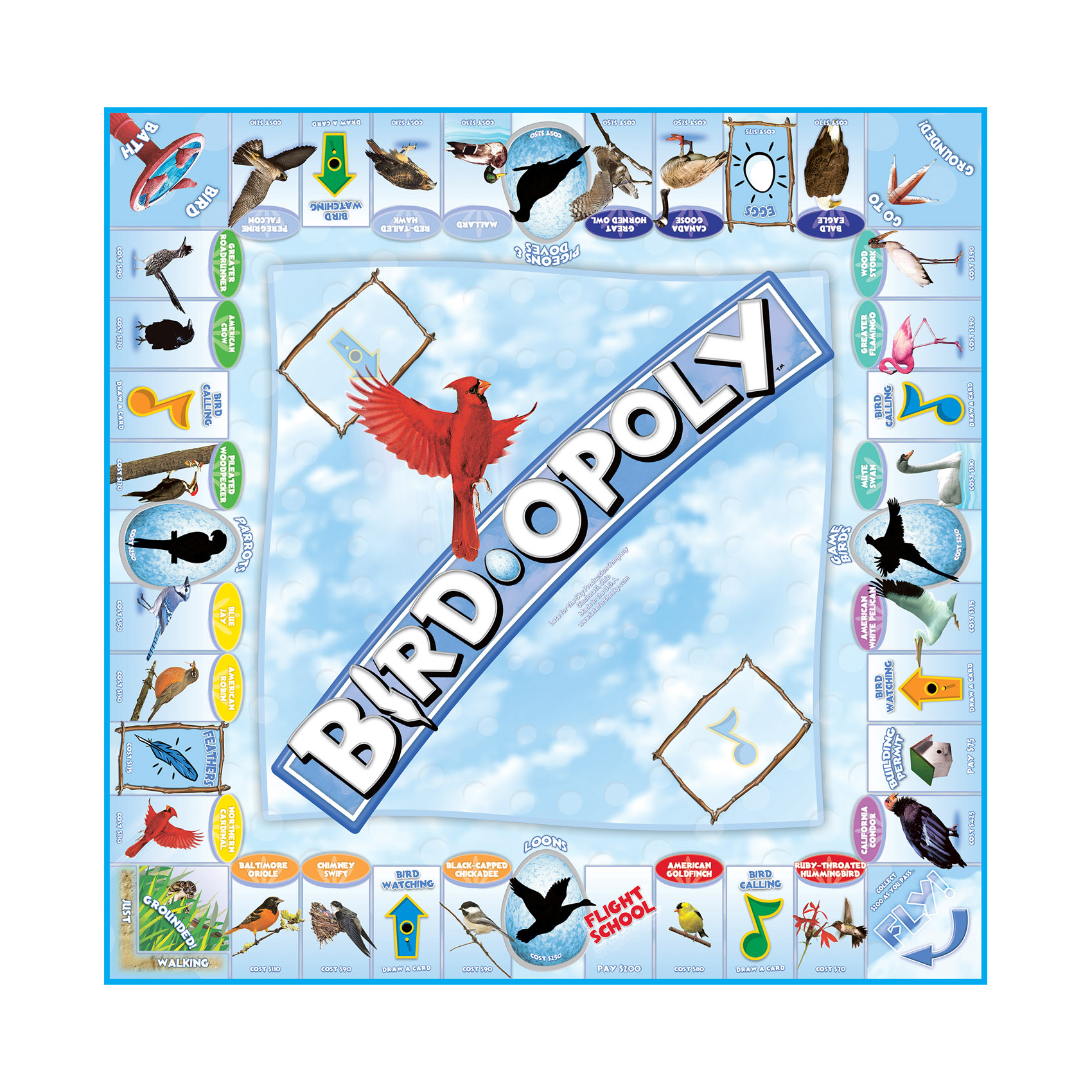 Bird-Opoly Board Game offered by Distribution Solutions - image 2 of 2