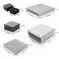 thumbnail image 3 of Aluminum Heatsink Radiator Heat sink for Electronic IC Chip RAM MOS Dynatron Raspberry Pi Cooling With Thermal Conductive Tape 40x40x20mm, 3 of 6