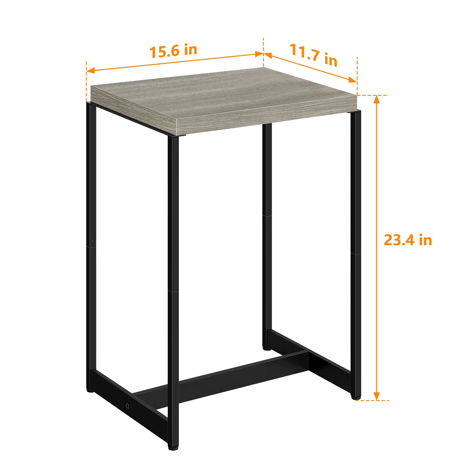 Oumilen Adult Nightstand Narrow Side Table End Table, Gray