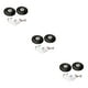 thumbnail image 3 of Qarigey 2x Luggage Suitcase Wheels Flexible Wear Caster  Swivel Resistant Black Type1, 3 of 6