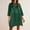 Green, variant on USSUMA Womens Summer Dresses Women'S Casual Dresses 3/4 Sleeved Crew Neck Casual Solid Color Maxi Dress Vintage Dress Fashion Dresses Work Sales Beige Dress Size-L