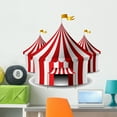 thumbnail image 1 of Circus Tent Wall Mural Decal by Wallmonkeys Vinyl Peel and Stick Graphic (36 in W x 35 in H), 1 of 4