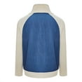 thumbnail image 5 of Liquidation de Chemises pour Femmes Chemise Mélangée pour Femmes Veste en Denim à Manches Longues pour Femmes Chemise en Denim Élégante et Décontractée à Fermeture Éclair Patchwork à Blocs de Couleur Haut, 5 of 5