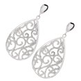 thumbnail image 2 of 925 Sterling Silver White Natural Zircon Earring, 2 of 3