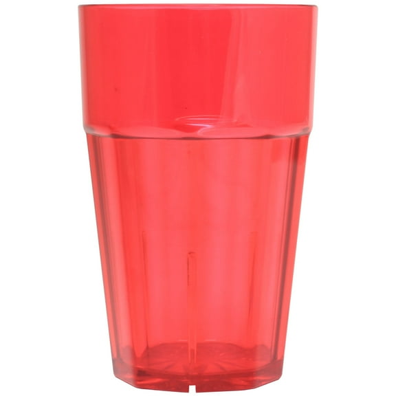 Excellante Diamond 10 oz. Polycarbonate Tumbler, Red, Comes in Dozen