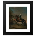 thumbnail image 2 of Georg Christoph Grooth 12x14 Black Modern Framed Museum Art Print Titled - The Empress Elizabeth of Russia (1709-1762) on Horseback, Attended by a Page (After 1743-49), 2 of 5