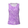 thumbnail image 2 of Rocae Lilac Glittering for Women's Workout Tank Top Lightweight Sleeveless Fit Tops- Moisture-Wicking, BreathableX-Large, 2 of 9