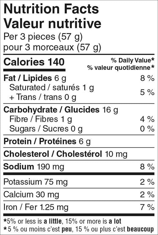 Great Value Breaded Chicken Fries, 1.13 kg