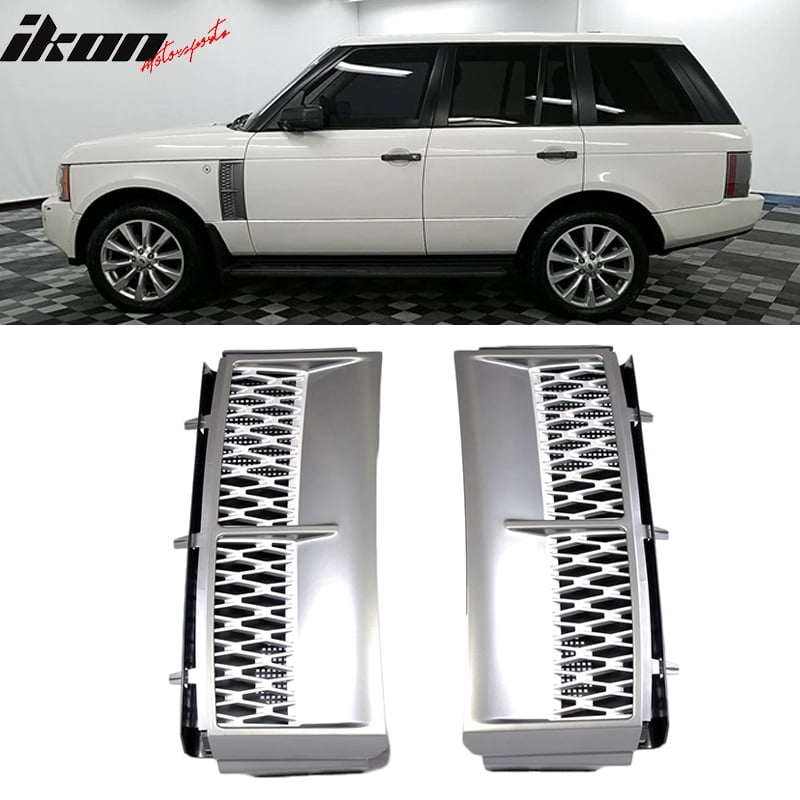 n\a Fit for Land Rover Range Rover 2013 2014 2015 2016 2017 2018 2019 2020 2021 ABS Side Vent Grille Mesh Grill Silver