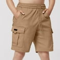 thumbnail image 2 of YABCSAZ Boys Summer Cargo Shorts Casual Gym Shorts Elastic Waist Athletic Shorts Drawstring Hiking Running Sport Shorts Kid's Wide Leg Loose Bermuda Shorts for Teen Boys Basketball Shorts 11 Years, 2 of 7