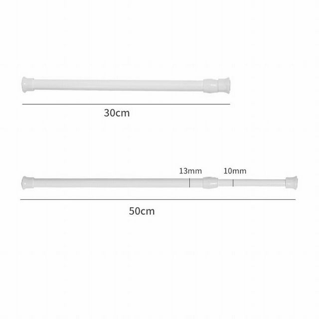 Fancy Adjustable Curtain Tension Shower Rod, Bathroom Spring Loaded