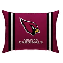 Arizona Cardinals 20" x 26" Standard Stripe Logo Micro Plush Bed Pillow Cover