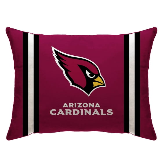 Arizona Cardinals 20" x 26" Standard Stripe Logo Micro Plush Bed Pillow Cover