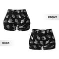 thumbnail image 6 of Skull Hand Workout Shorts For Women Scrunch Butt Lifting Yoga Gym Seamless Booty Biker Shorts Small, 6 of 9