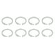 thumbnail image 4 of Anillos de Cortina - 24 Ganchos de Cortina de Ducha en Forma de O Transparentes de ABS, Anillos de Barra de Cortina para Barra de Ducha de baño, 4 of 14
