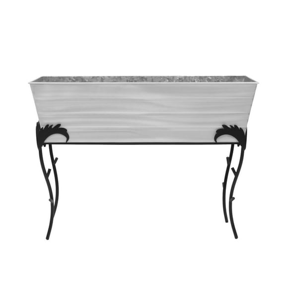 Achla Large Cape Cod White Flower Box With Flora Stand - 25"H