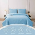 thumbnail image 7 of Beartech Quilt Set King Size Light Blue Bedspread Coverlet Microfiber Bedding Lightweight Reversible Set, 7 of 7