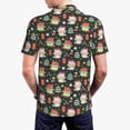 thumbnail image 6 of Cauagu Dragon With Hohoho Print Men's Polo Shirts, Short-Sleeve Polo Shirts for Men Performance Golf Shirt Athletic Casual Collared T-Shirt-X-Large, 6 of 8